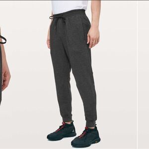 Lululemon At Ease Jogger Heathered Black Men's Gray Jogger Pants size Small